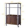 Кухонная полка 60x40x98см, коричневый/серый цвет