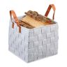 Taitettava laukku kahvoilla 29x31x31cm, harmaa