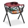 Стул походный 39x29x35см., красный/черный