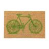 Ovimatto "Bike" 60x40 cm, vaaleanruskea/vihreä väri