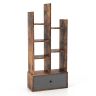Itsenäinen hylly 53x24x118cm, ruskea väri