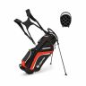 Golf-laukku 28x21x122cm, musta/punainen