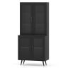 Buffet 80x40x178,5cm, musta