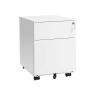 Запираемый офисный шкаф, белый 39 x 54 x 52 см