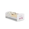 Детская кроватка Luk с матрасом и защитным бортиком, 144 см x 77 см x 56 см, для котят.