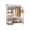 SONGMICS Open Wardrobe, 7 Shelves, Black, 115.8 × 172.8 × 45 cm