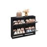 Shoe cabinet VASAGLE LBC035, 4 doors, 16–28 pairs, 24 × 82.7 × 105.5 cm
