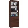 Toimistohylly R60 CLP, 3 laatikkoa ja 2 hyllyä, ruskea, 60 × 180 × 35 cm