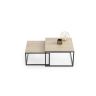 Sohvapöytä Twin 70x70x42cm / 60x60x36 cm, beige