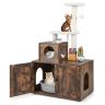 Туалет для кошек 77,5x49x132см, коричневого цвета
