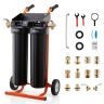 Deionisoituvesijärjestelmä VEVOR PRS-TCXC-PT, 2 × 4 l DI-hartsia, 465 × 380 × (840–940) mm