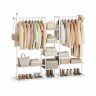 Vaatenaulakko SONGMICS HOME RGR012K01, 6 hyllyä, Beige/valkoinen, 163,6 × 175,3 × 33,8 cm