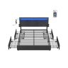 SONGMICS RMB828G02 double bed frame, 4 drawers, 210 × 167 × 88.3/94.7 cm