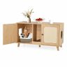Туалет для кошек 108x50x60см, светло-коричневого цвета