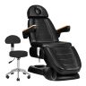 Sähköinen kauneustuoli Sillon Lux 273B, AM-304-jakkaralla, Musta