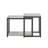 Набор из 2 журнальных столиков, черного/серого цвета