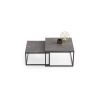 Кофейный столик Concrete Design Twin 70x70x42 см / 60x60x36 см, темно-серый