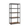 Полка для хранения 180 x 90 x 40 см, цвет черный-винтажный
