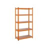 Металлическая полка для хранения 180 x 90 x 40 см., оранжевая