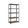 Полка для хранения 60x120x200см., черно-коричневая