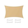 Aurinkopurje 2 x 3 m suorakaiteen muotoinen, beige