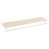 Полка 28x109x13,2см., цвет белый/светло-коричневый