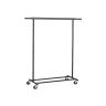 Vaateteline pyörillä, musta