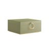 Шкатулка для украшений 20,5x24x11 см., цвет черный/кремовый