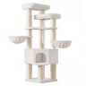 Cat scratching post FEANDREA, Multi-level, 55 × 186.7 × 55 cm