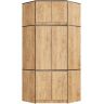 Kulmakaappi AkordV2 S100, 6 ovea, Ruskea, 100 × 235 × 50 cm