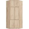 Kulmakaappi AkordV2 S100, 6 ovea, Ruskea, 100 × 235 × 50 cm