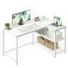 Corner computer desk VASAGLE LWD135WF01, 110 × 80 × 76 cm