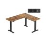 Corner desk VASAGLE LSD264K01, 2 memory positions, 140 × 160 × 72–120 cm