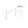 Corner desk VASAGLE LSD264W01, 2 memory positions, 140 × 160 × 72–120 cm