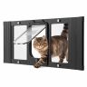Kissaluukku ikkunaan VEVOR SKT-05, 4-suuntainen lukitus, Musta, 91,4 × 38,8 × 4 cm