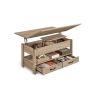 Coffee table VASAGLE LCT254L01, 2 drawers, 4 compartments, 100 × 64.1 × 50 cm