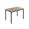 Обеденный стол 70x110x77см., светло-коричневый/черный