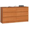 Lipasto NORE K140 6 laatikolla, ruskea