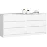 Lipasto NORE K160, 6 laatikkoa, valkoinen