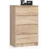 Lipasto NORE K60 4 laatikolla, tammi