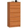 Lipasto NORE K60 6 laatikolla, ruskea