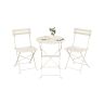 SONGMICS GGF036LZ01 Outdoor Furniture Set, 1 Table and 2 Chairs