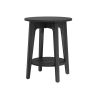 Sivupöytä hyllyllä, musta