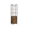 Hylly 24x40x159.5cm., ruskea/musta