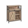 Buffet 30x70x80cm., vaaleanruskea/musta