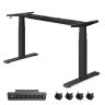 Electric height-adjustable table frame 68x180x125cm., black