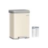 Roskakori 40,4x38x58,5cm, beige/harmaa