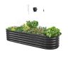 Metallinen kohopenkki VEVOR GM61003-200X60X42CM, 200 × 60 × 42 cm