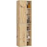 Ripustettava kylpyhuonekaappi VAMI W50, ruskea/beige, 50 × 170 × 30 cm