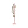 VASAGLE Freestanding Clothes Rack, 8 Hooks, Pink, 30 × 175 × 30 cm